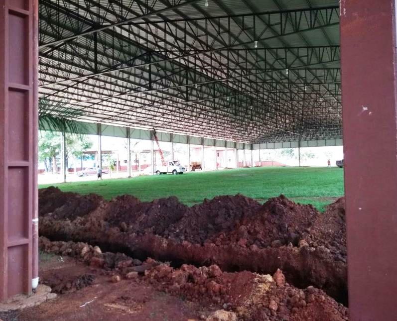 Centro Municipal de Eventos de Ivaí, na região dos Campos Gerais do Paraná. Foto: Prefeitura de Ivaí/Divulgação