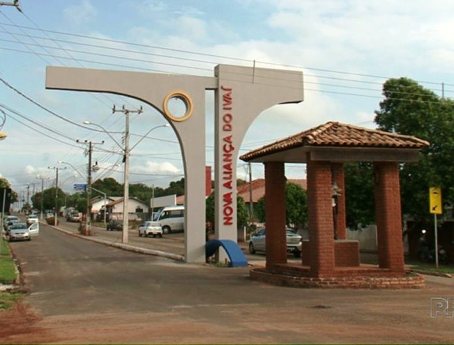 Entrada da sede urbana de Nova Aliança do Ivaí, município da Região Noroeste do Paraná. Foto: Divulgação