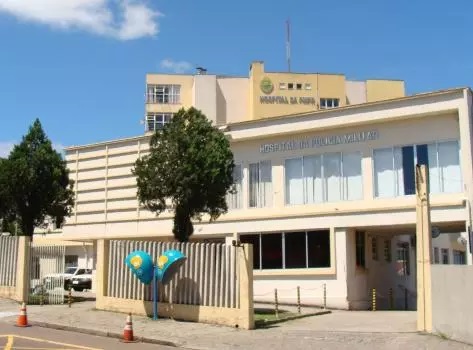Fachada do Hospital da Polícia Militar do Paraná, em Curitiba. Fonte: PM-PR