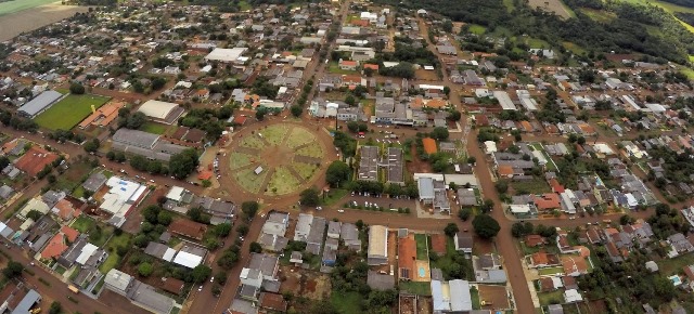 Vista aérea de Roncador, município da região Centro-Oeste do Paraná. Foto: Divulgação