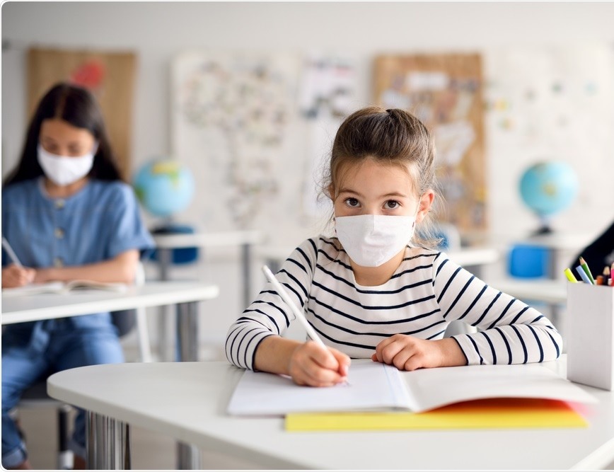 O uso de máscaras foi uma das exigências para a retomada das aulas presenciais na rede pública de ensino durante a pandemia da Covid-19. Foto: Divulgação