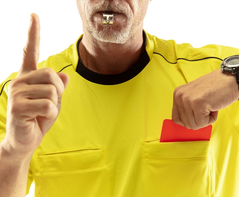 Árbitro de futebol. Foto: FreePik