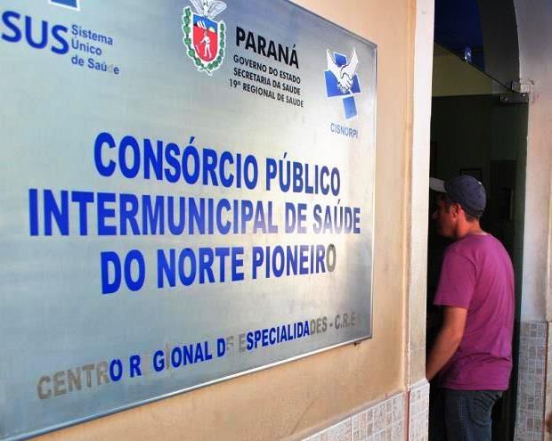 Centro Regional de Especialidades de Jacarezinho, administrado pelo Consórcio Público Intermunicipal de Saúde do Norte Pioneiro (Cisnorpi). Foto: Divulgação