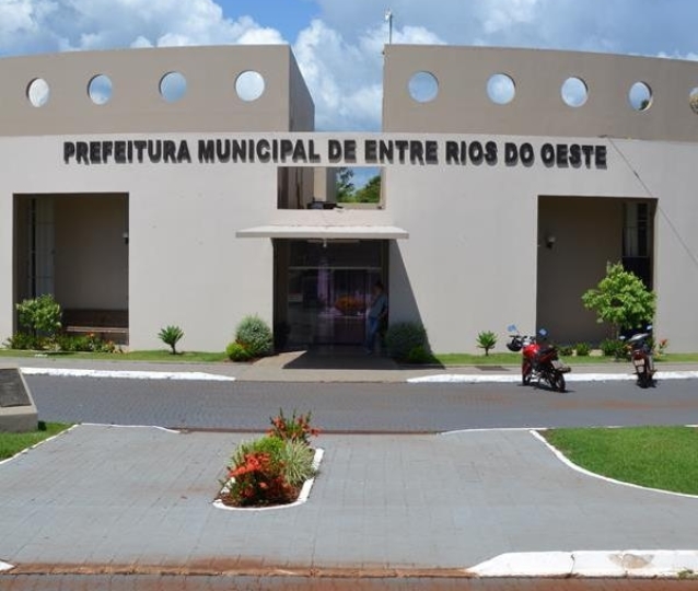 Prefeitura de Entre Rios do Oeste. Foto: Divulgação