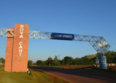 Portal de entrada de Nova Cantu, município do centro-oeste paranaense. Foto: Prefeitura de NC/Divulgação