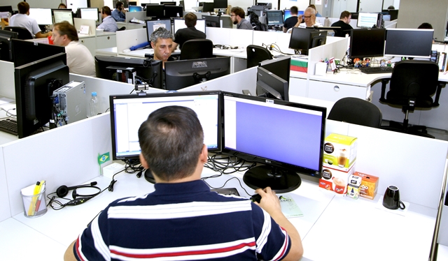 Vista da Diretoria de Tecnologia da Informação (DTI) do TCE-PR. Foto: Wagner Araújo/Divulgação TCE-PR