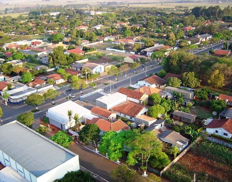 Vista da sede urbana do município paranaense de Querência do Norte. Foto: Divulgação
