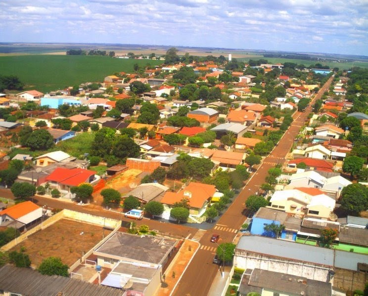 Vista da sede urbana de Rancho Alegre, município da Região do Norte Pioneiro do Paraná. Foto: Divulgação