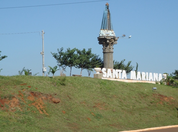 Portal de entrada de Santa Mariana, município do Norte Pioneiro do Paraná. Foto: Divulgação