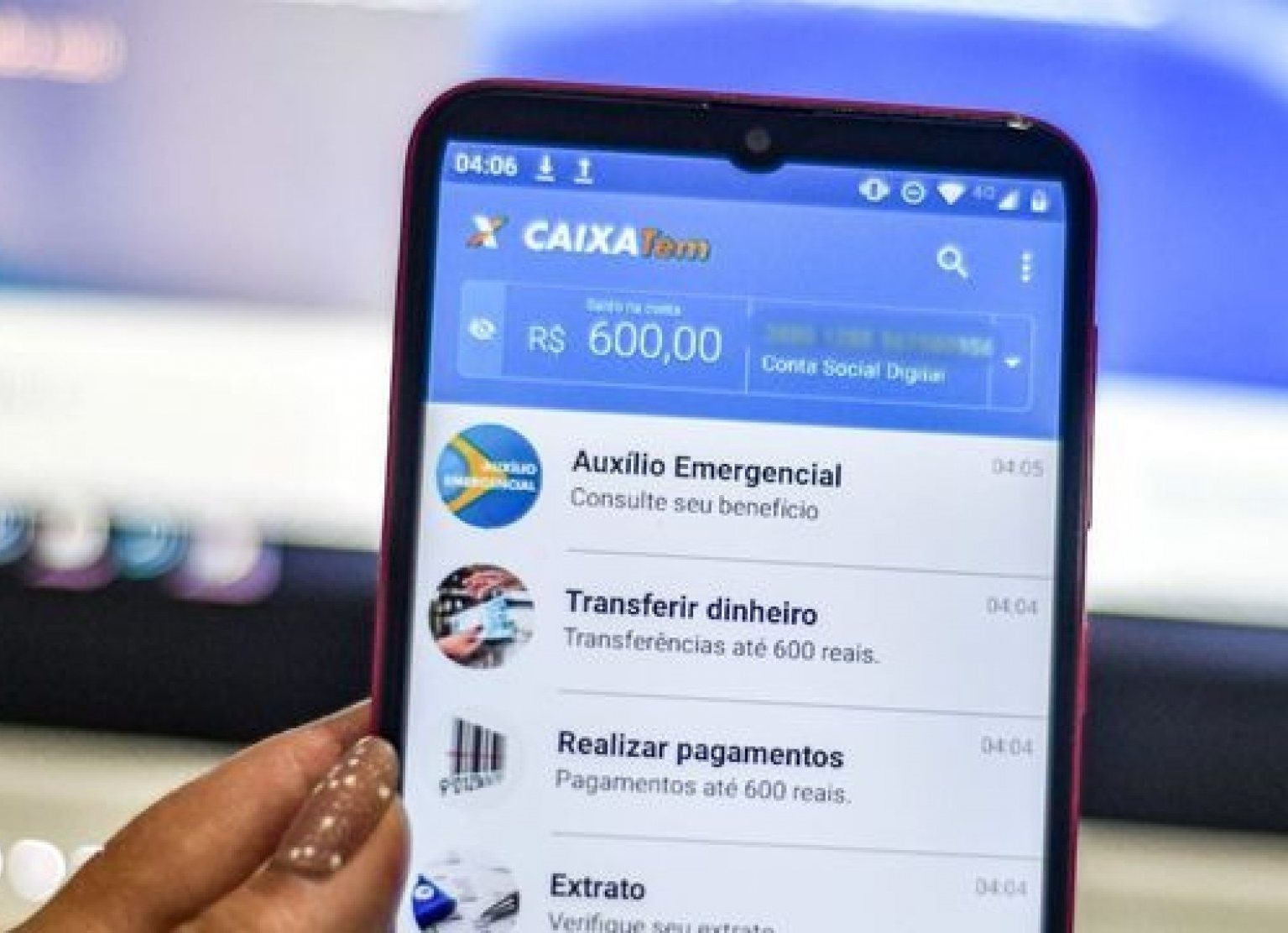 Auxílio emergencial está sendo pago pelo governo federal para amenizar os efeitos econômicos da pandemia da Covid-19. Imagem: Divulgação