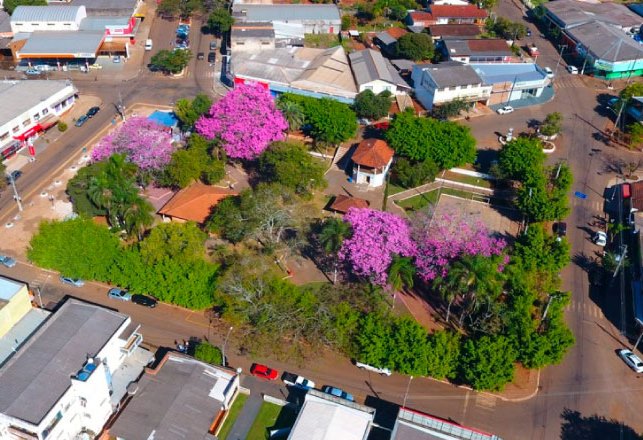 Vista da sede urbana de Iretama, município da Região Centro-Oeste do Paraná. Foto: Divulgação