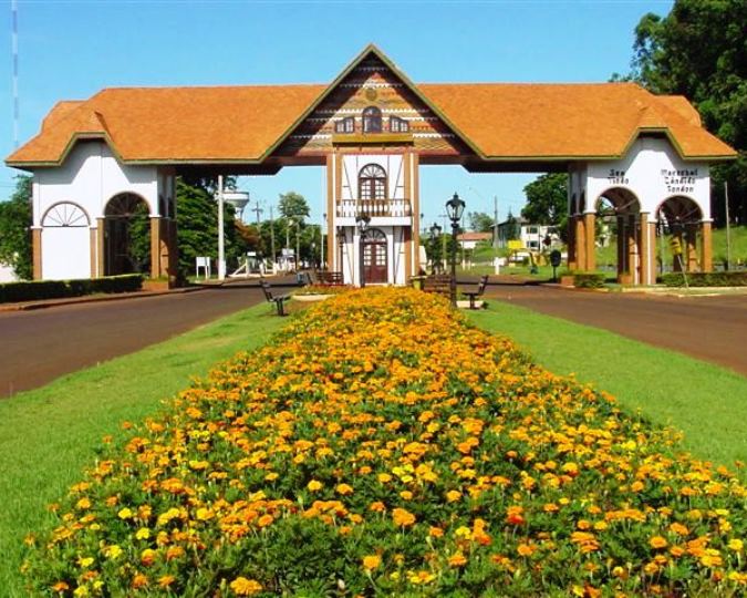 Portal na entrada de Marechal Cândido Rondon, município da região Oeste do Paraná. Foto: Divulgação/Prefeitura de Marechal Cândido Rondon
