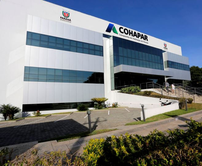 Sede da Companhia de Habitação do Paraná (Cohapar), em Curitiba. Foto: Arnaldo Alves/Divulgação - Agência Estadual de Notícias