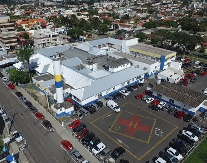 Hospital e Maternidade de São José dos Pinhais (HMSJP),município da Região Metropolitana de Curitiba. Foto: Prefeitura de São José dos Pinhais/Divulgação