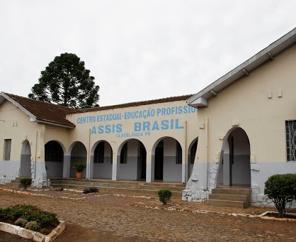 O Centro Estadual de Educação Profissional (CEEP) Assis Brasil, localizado no Município de Clevelândia (Região Sudoeste do Paraná). Foto: Agência Estadual de Notícias/Divulgação