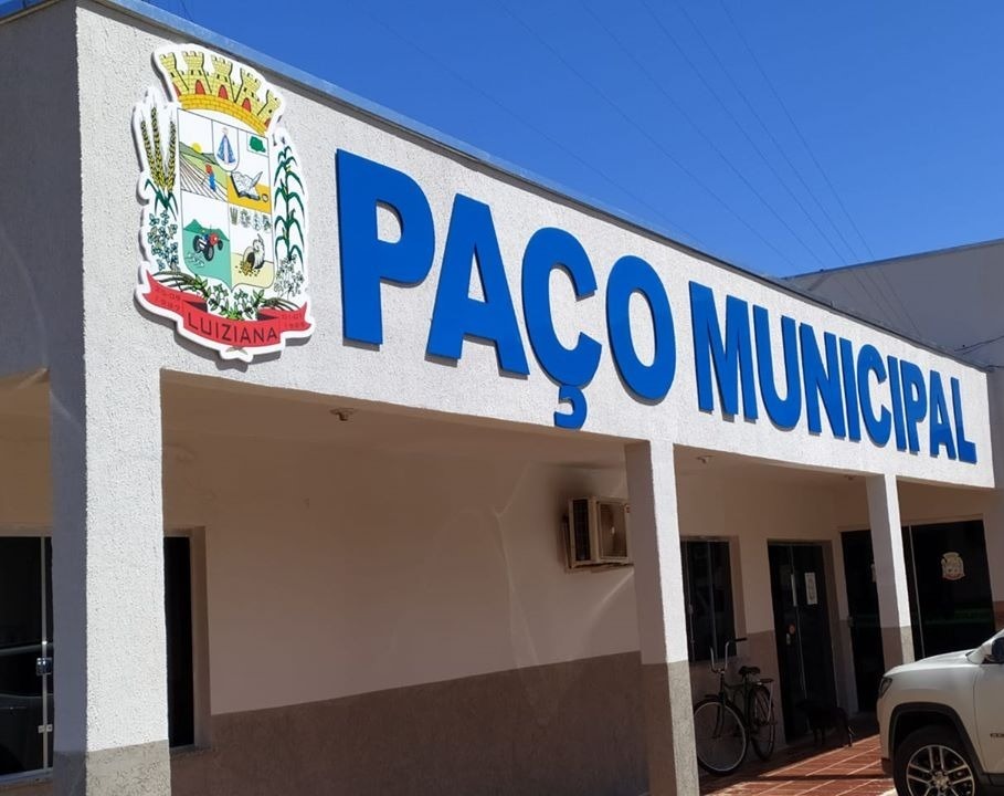 Prefeitura de Luiziana, município da região Centro-Oeste do Paraná. Foto: Divulgação