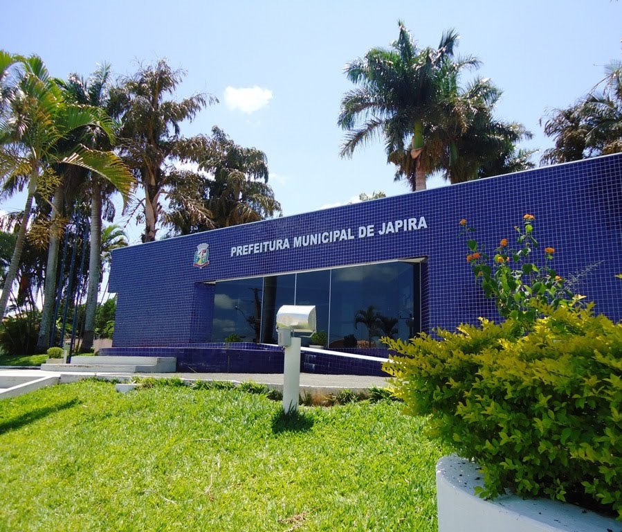 Prefeitura de Japira, município da região do Norte Pioneiro do Paraná. Foto: Divulgação