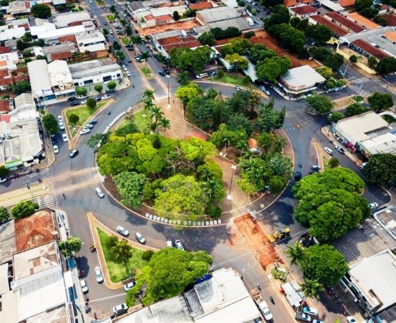Vista da sede urbana de Altônia, município da Região Noroeste do Paraná. Foto: Divulgação