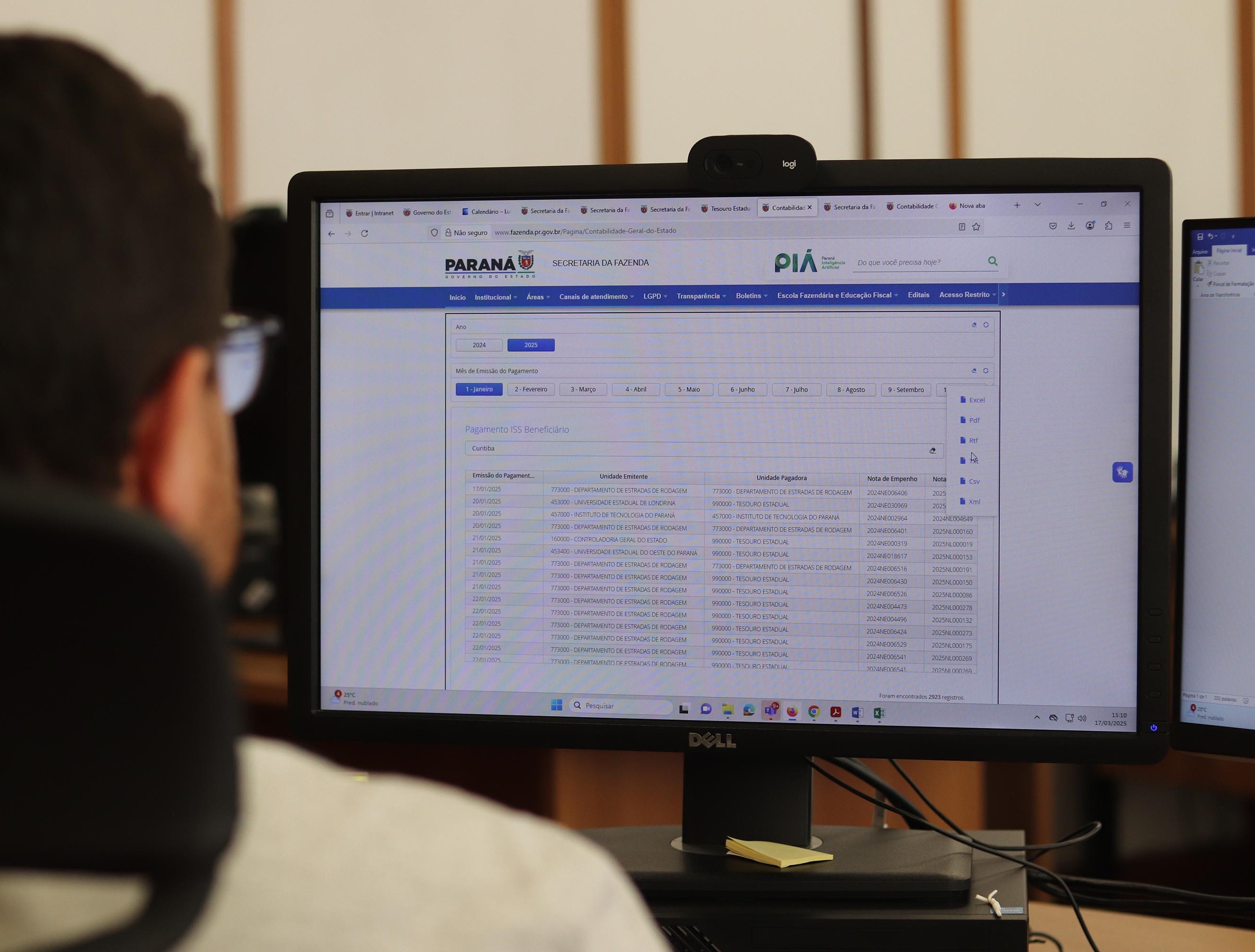 A Secretaria de Estado da Fazenda (Sefa-PR) criou um painel exclusivo para consulta dos repasses do Imposto Sobre Serviços (ISS) aos municípios