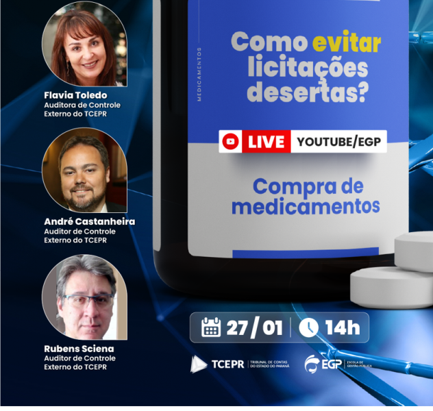 Objetivo da capacitação é enfrentar as causas de licitações desertas para a compra de medicamentos.