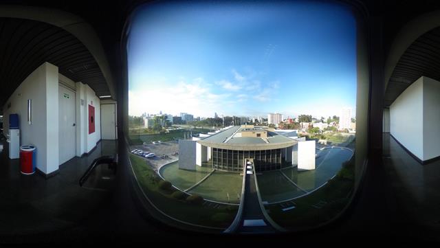 Vista do Edifício-Sede do TCE-PR a partir do 5º andar do Edifício-Anexo. Foto: Raul Brand/Divulgação TCE-PR