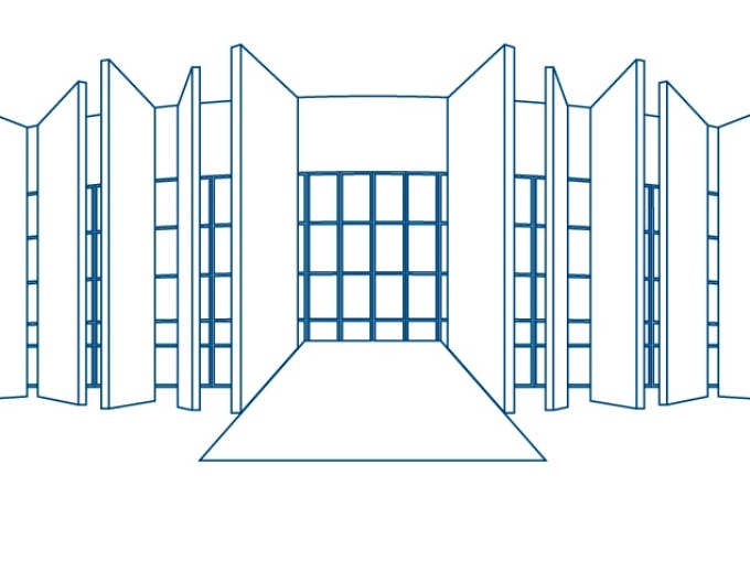 Imagem estilizada do Edifício-Sede do TCE-PR, no bairro Centro Cívico, em Curitiba. Ilustração: Núcleo de Imagem da Diretoria de Comunicação Social/Divulgação TCE-PR