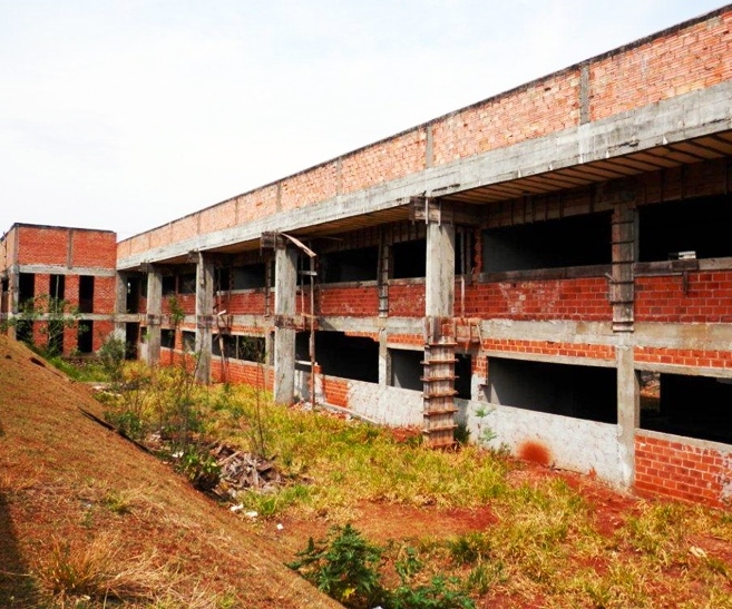 Obra do Centro Estadual de Educação Profissional (CEEP) de Medianeira, na região Oeste do Paraná. Foto: Divulgação