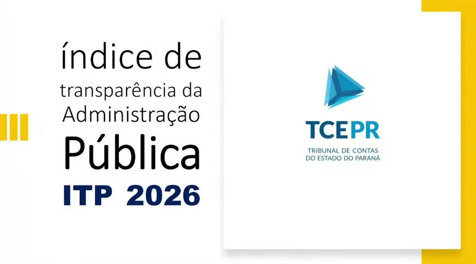 Auditores do TCE-PR realizaram live em 1º de abril para tirar dúvidas sobre a avaliação do ITP 2026
