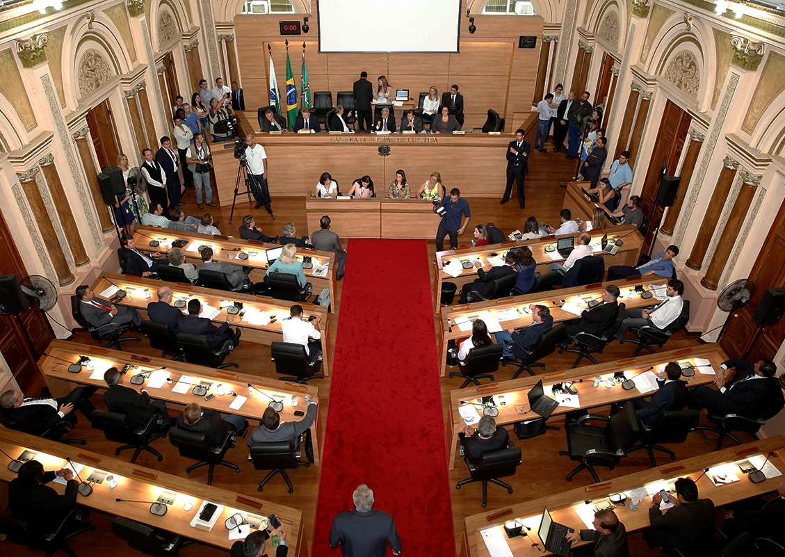 Sessão plenária da Câmara Municipal de Curitiba. Foto: Chico Camargo/Câmara Municipal de Curitiba - Divulgação