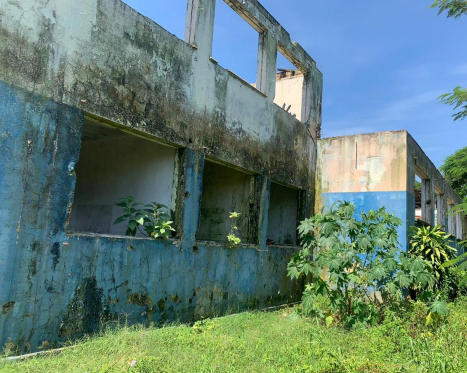Situação das edificações do Colégio Estados Unidos da América, em Paranaguá (Litoral), em 24 de março de 2023. Foto: TCE-PR/Divulgação