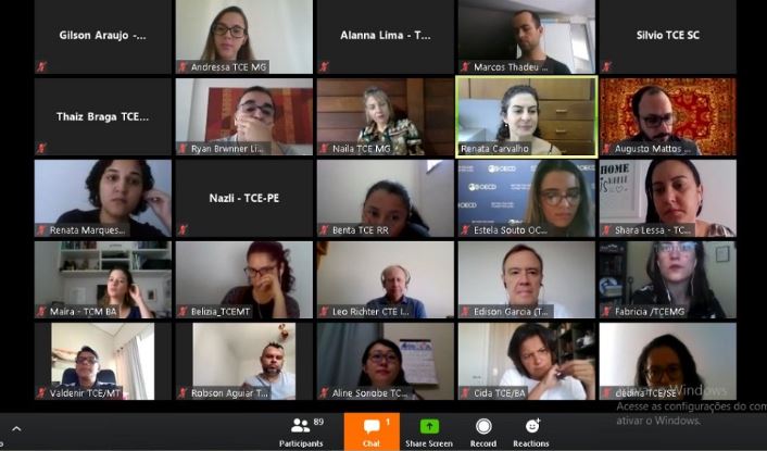Teleconferência em que foi discutida a governança do Projeto Integrar. Imagem: Divulgação