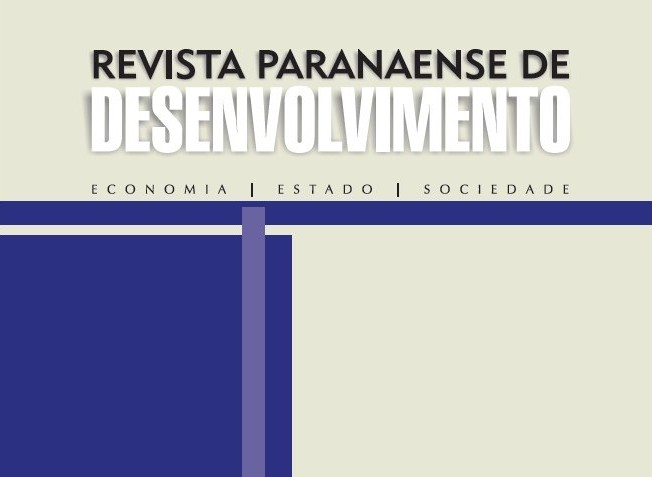 "Revista Paranaense de Desenvolvimento", publicada pelo Instituto Paranaense de Desenvolvimento Econômico e Social (Ipardes)