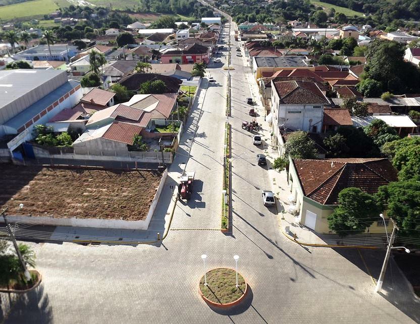Vista da sede urbana de Pinhalão, município do Norte Pioneiro do Paraná. Foto: Divulgação