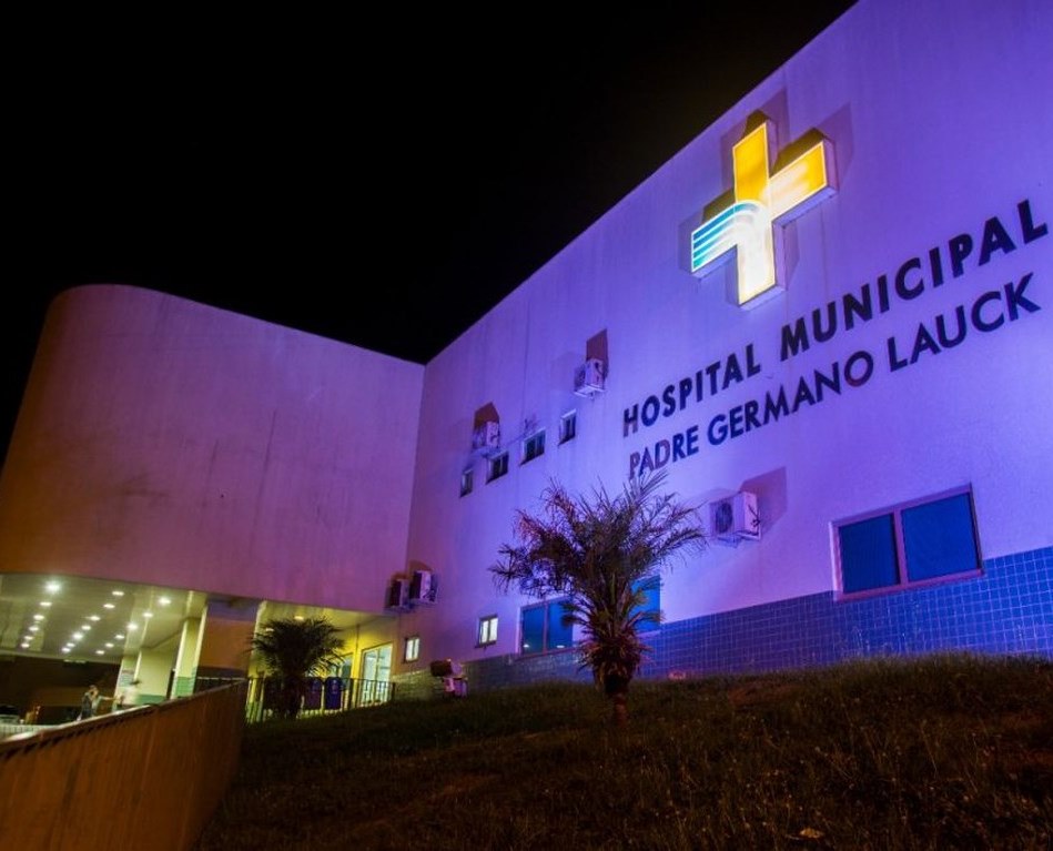 Hospital Municipal Padre Germano Lauck, em Foz do Iguaçu, administrado pela Fundação Municipal de Saúde. Foto: Divulgação