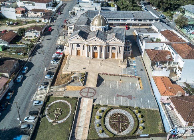 Vista aérea da sede urbana de Rio Branco do Sul, município da Região Metropolitana de Curitiba. Foto: Divulgação