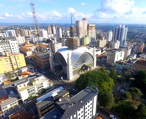 Vista de Ponta Grossa, principal cidade da região dos Campos Gerais do Paraná. Foto: Divulgação