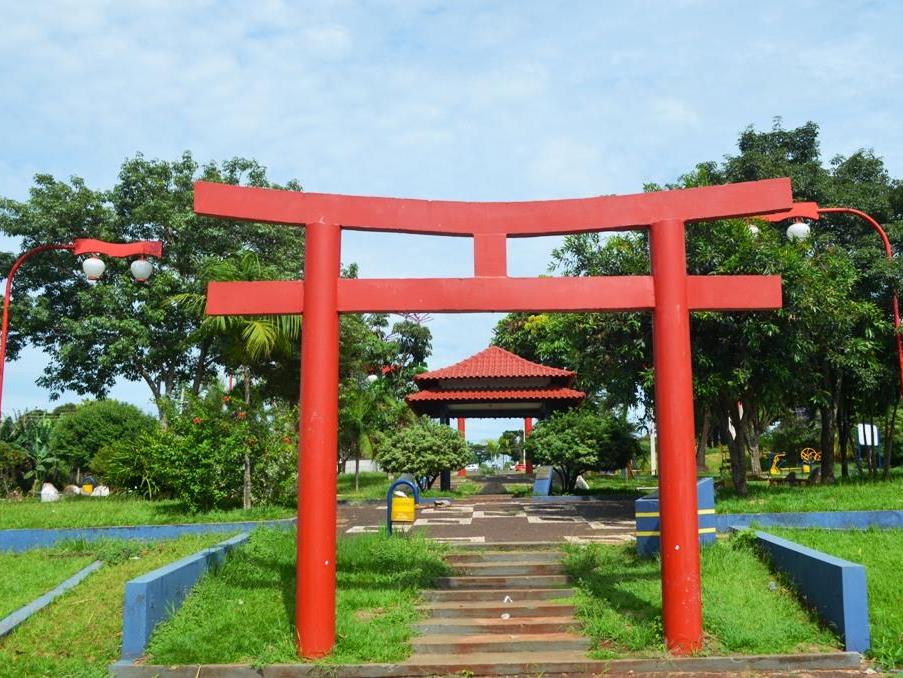 Praça de Goioerê, município da Região Centro-Oeste do Paraná. Foto: Divulgação
