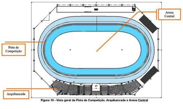 Ilustração mostra o projeto realizado - e pago - para implantação do velódromo no município de Pinhais, Região Metropolitana de Curitiba