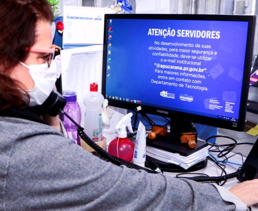 Telefonia fixa digital implantada na Prefeitura de Apucarana (Região Norte do Paraná). Foto: Prefeitura de Apucarana/Divulgação