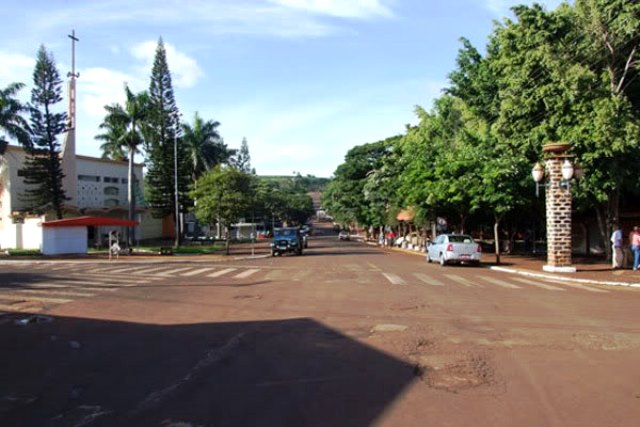 Região central de Kaloré, município da região Norte do Paraná