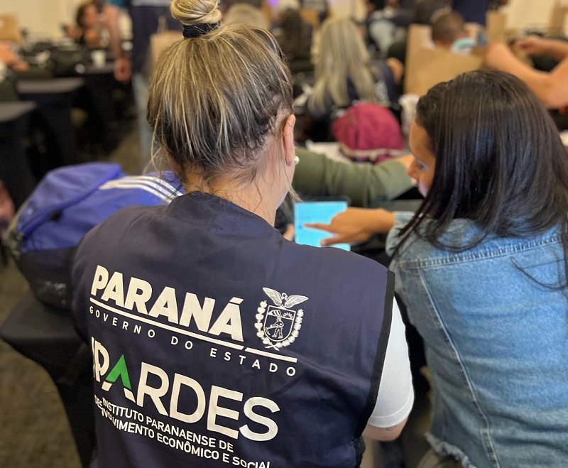Servidores do Instituto Paranaense de Desenvolvimento Econômico e Social (Ipardes-PR), em programa de capacitação para realizar a Pesquisa por Amostra de Domicílios do Parana (PAD-PR) 2025. Foto: Ipardes/Divulgação