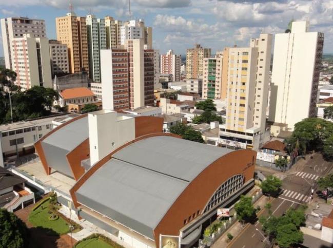 Vista do Teatro Mãe de Deus, no Centro de Londrina, segundo município mais populoso do Paraná. Foto: Divulgação