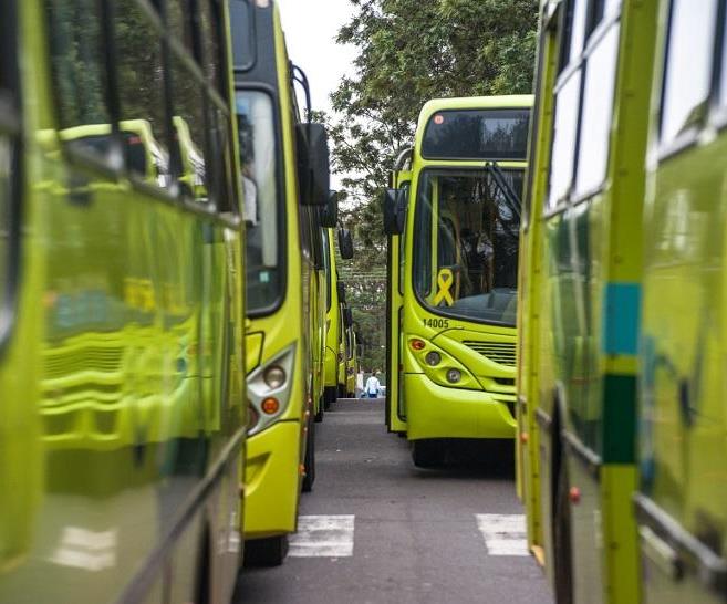 Ônibus do sistema de transporte coletivo de Foz do Iguaçu. Foto: Divulgação