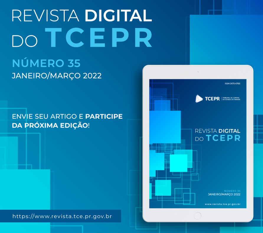 A Revista Digital do TCE-PR publica artigos nas áreas de Administração, Contabilidade, Direito e Economia, acórdãos selecionados da Corte e legislação que merece destaque, nas esferas federal e estadual, além de normas editadas pelo próprio Tribunal de Contas. Ilustração: Núcleo de Imagem/Diretoria de Comunicação Social