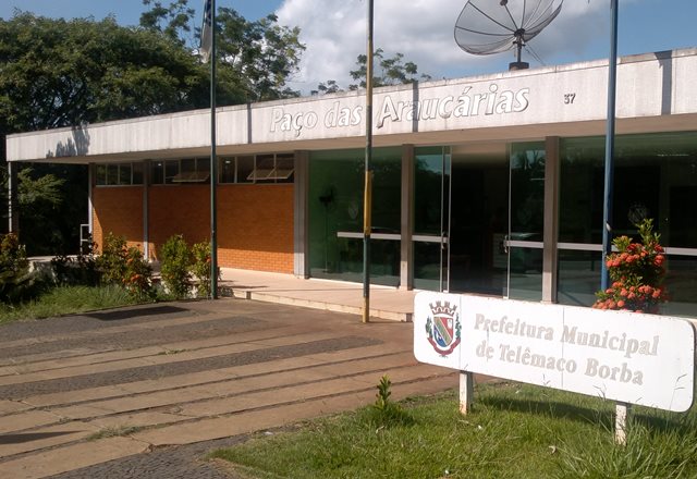 Prefeitura de Telêmaco Borba, município dos Campos Gerais do Paraná. Foto: Divulgação