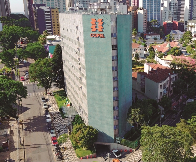 Sede da Companhia Paranaense de Energia (Copel), localizada no bairro Batel, em Curitiba. Foto: Agência Estadual de Notícias/Divulgação
