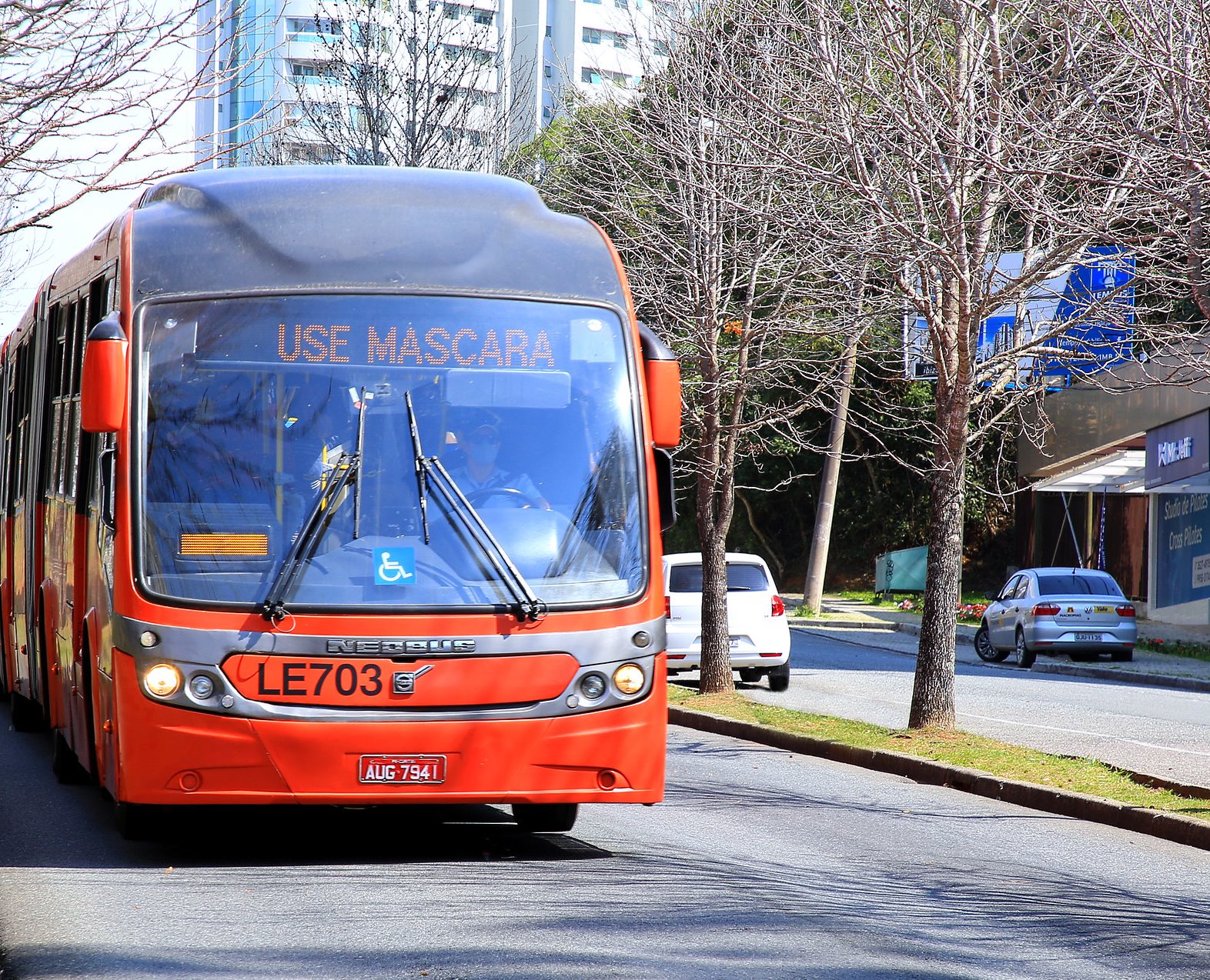Ônibus do sistema de transporte coletivo de Curitiba. Foto: Wagner Araújo/Divulgação TCE-PR