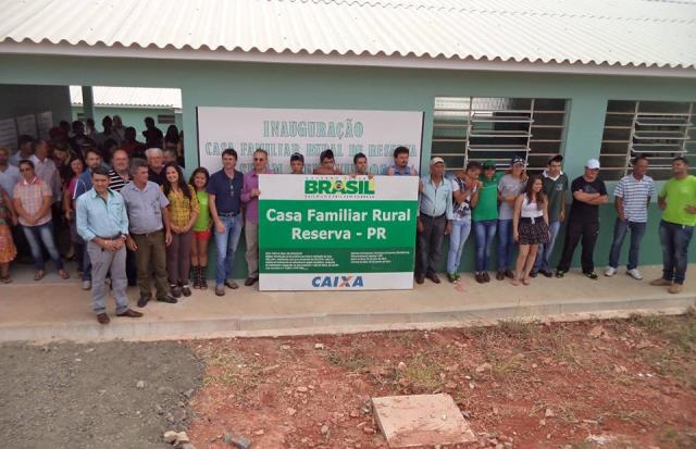 Inauguração da Casa Familiar Rural de Reserva, município da Região Central do Paraná. Foto: Divulgação