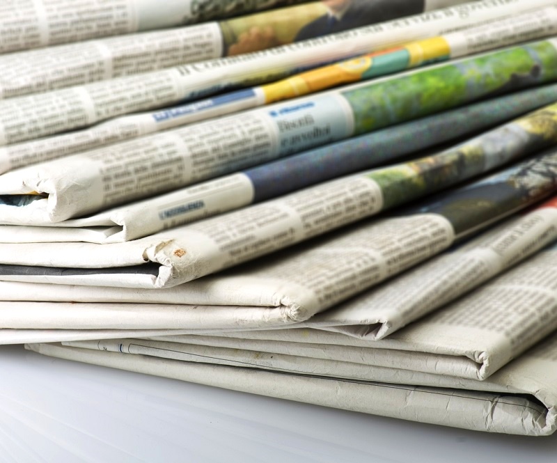Jornais impressos. Foto: Divulgação