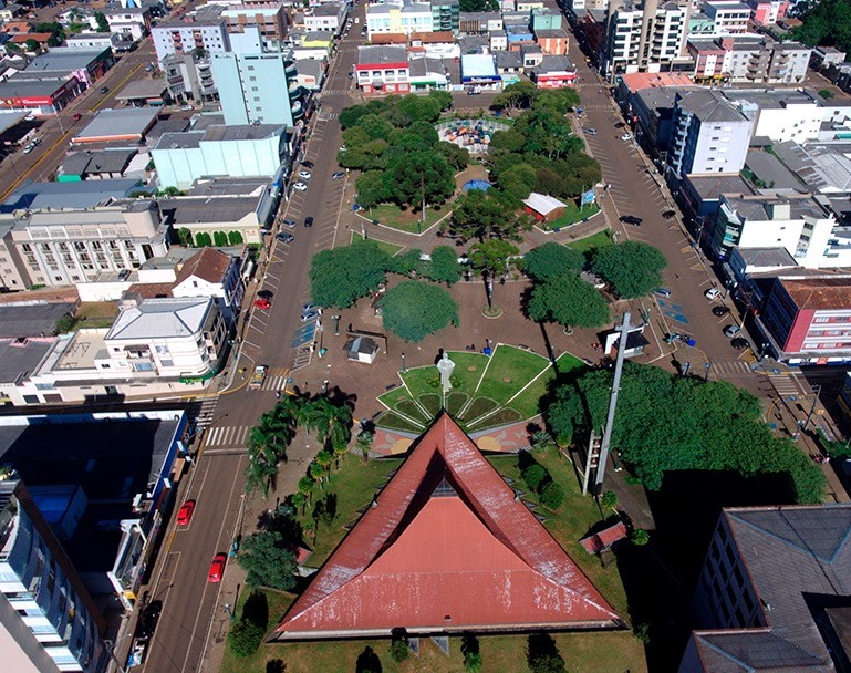 Vista da sede urbana de Palmas, município da Região Sul do Paraná. Foto: Divulgação